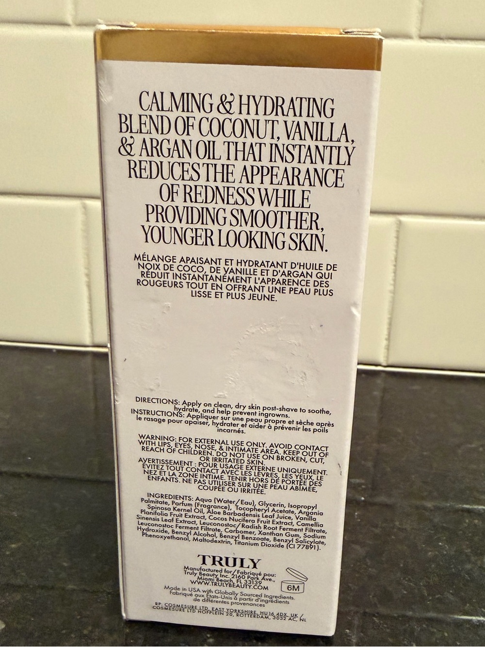 Truly - “Coco Cloud “After Shave Serum (Size: 3.1 fl oz) - New in Box - Picture 8 of 15